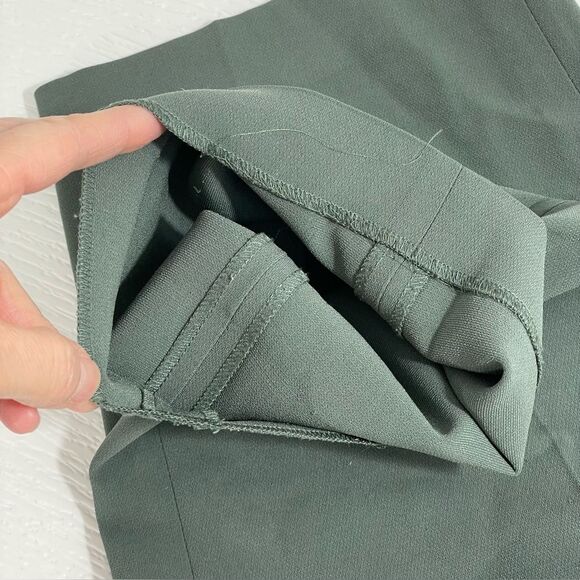 Aritzia Wilfred Feuille High Waisted Tie Front Pants Green Size 2 - Picture 10 of 10